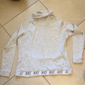Nike Light Gray High Collar Top